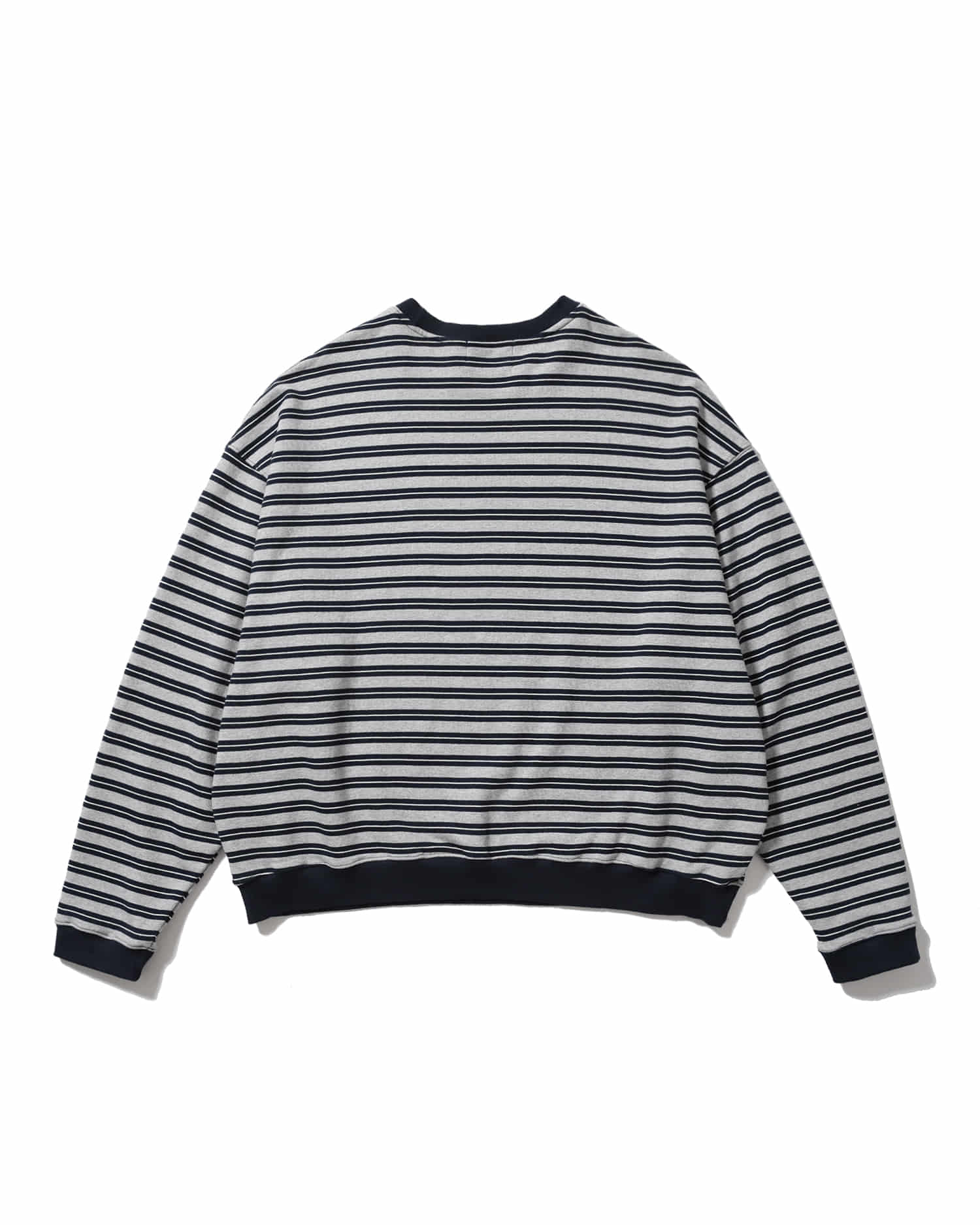 灰色條紋休閒衛衣