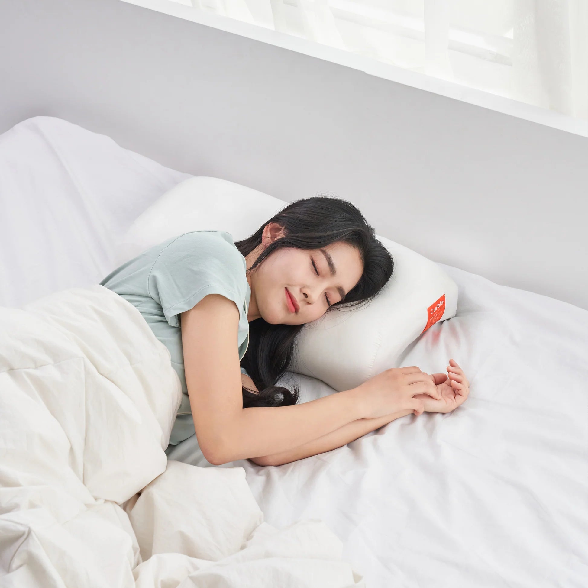 韓國 Curble Pillow 陪睡神器枕頭 White/雲朵白（免運）