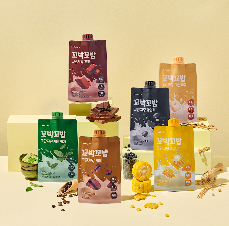 VIVLIV低糖高蛋白便攜式手搖奶昔40g 7入 (可可口味）