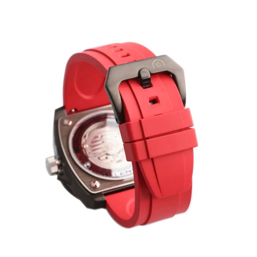 橡膠快拆錶帶（紅色）