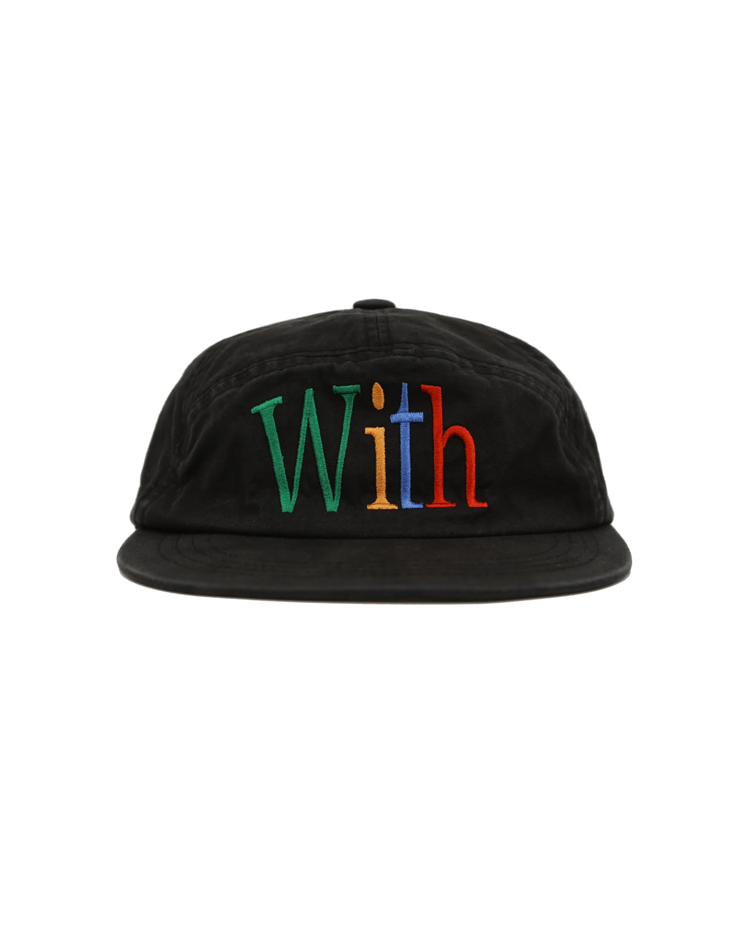 7片式棒球帽（黑）