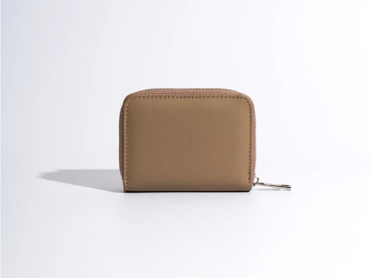 韓製真皮【Max Wallet 超容短夾】卡其色