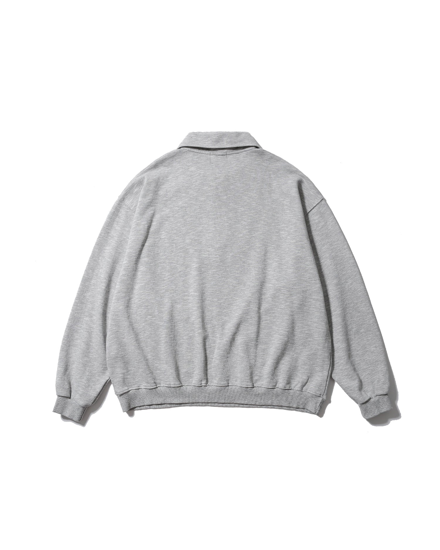 灰色拳擊口袋領口衛衣